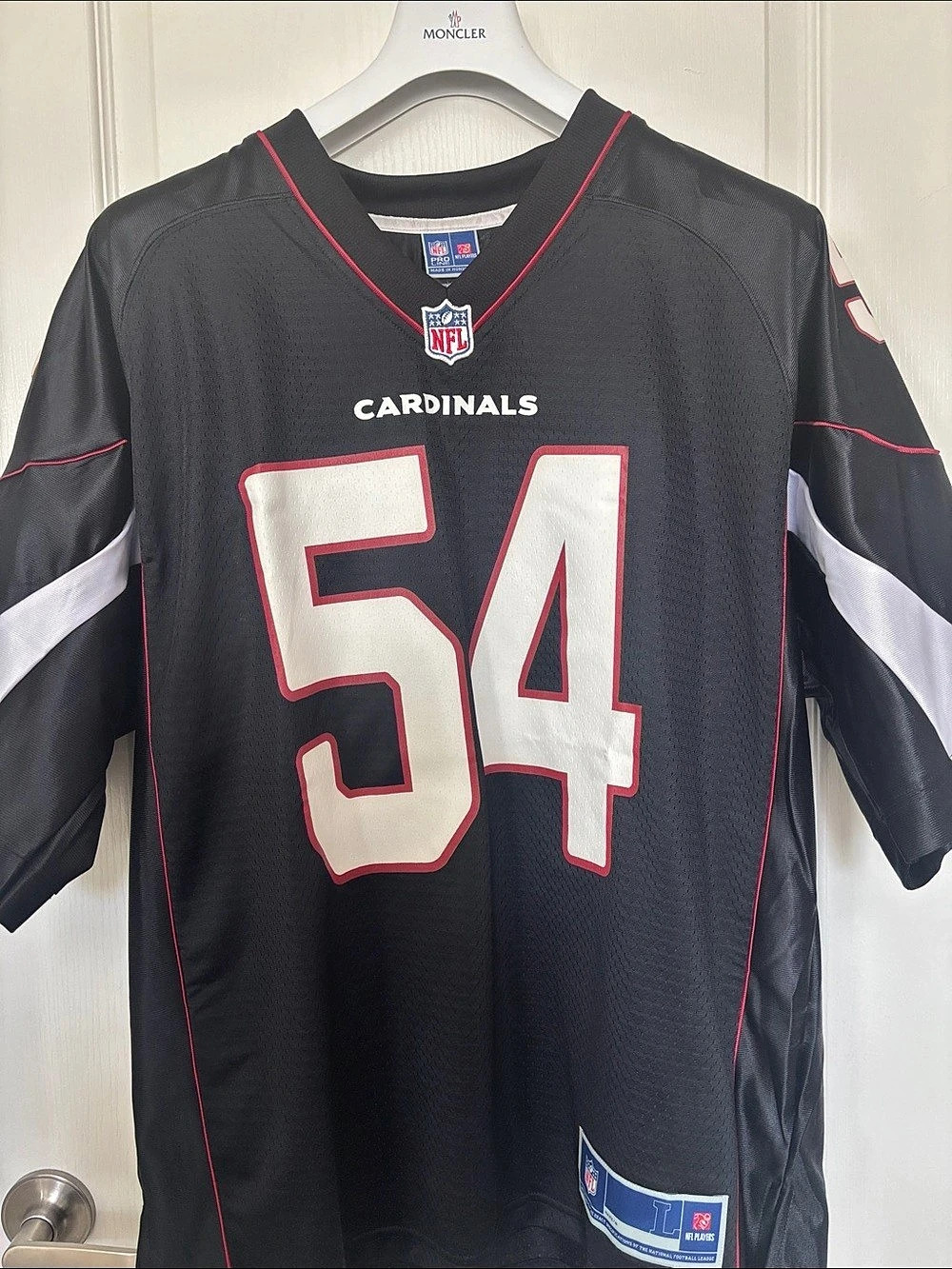 NFL Cardinals #54 Freeney jersey Men's Black Football Jersey Size Large Like New